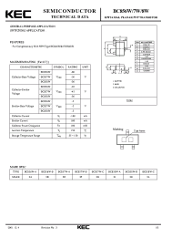 Datasheet BC856W manufacturer KEC
